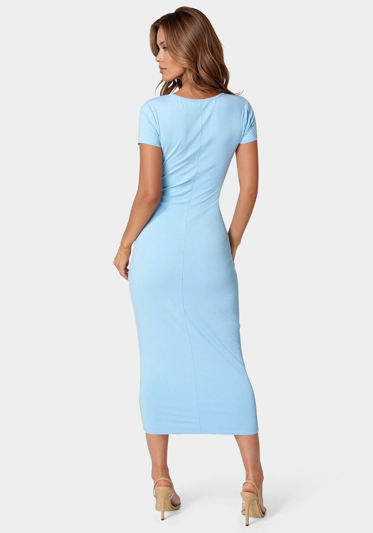 Bebe Rib Maxi T-Shirt Dress