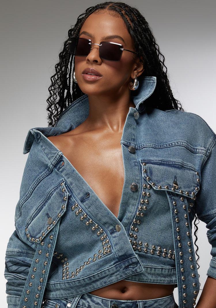 bebe Rimless Sunglasses