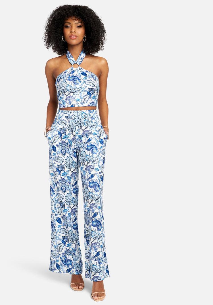 Bebe Ring Detail Halter Top