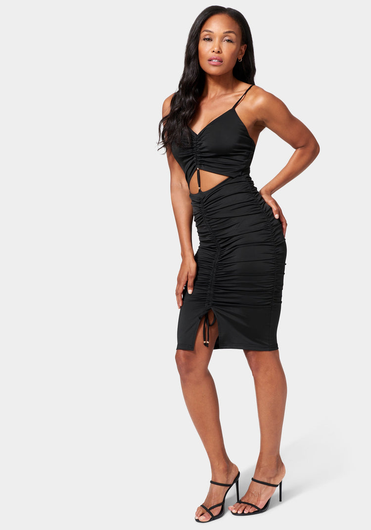 Bebe Ruched Front Knit Skirt