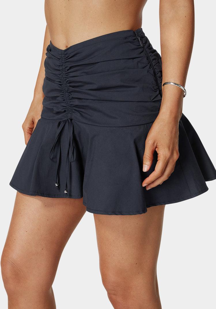 Bebe Ruched Mini Skort