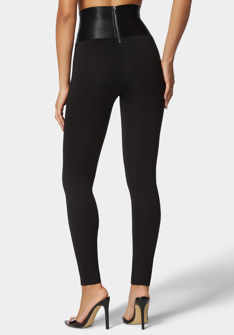 Bebe Satiny High Waist Leggings