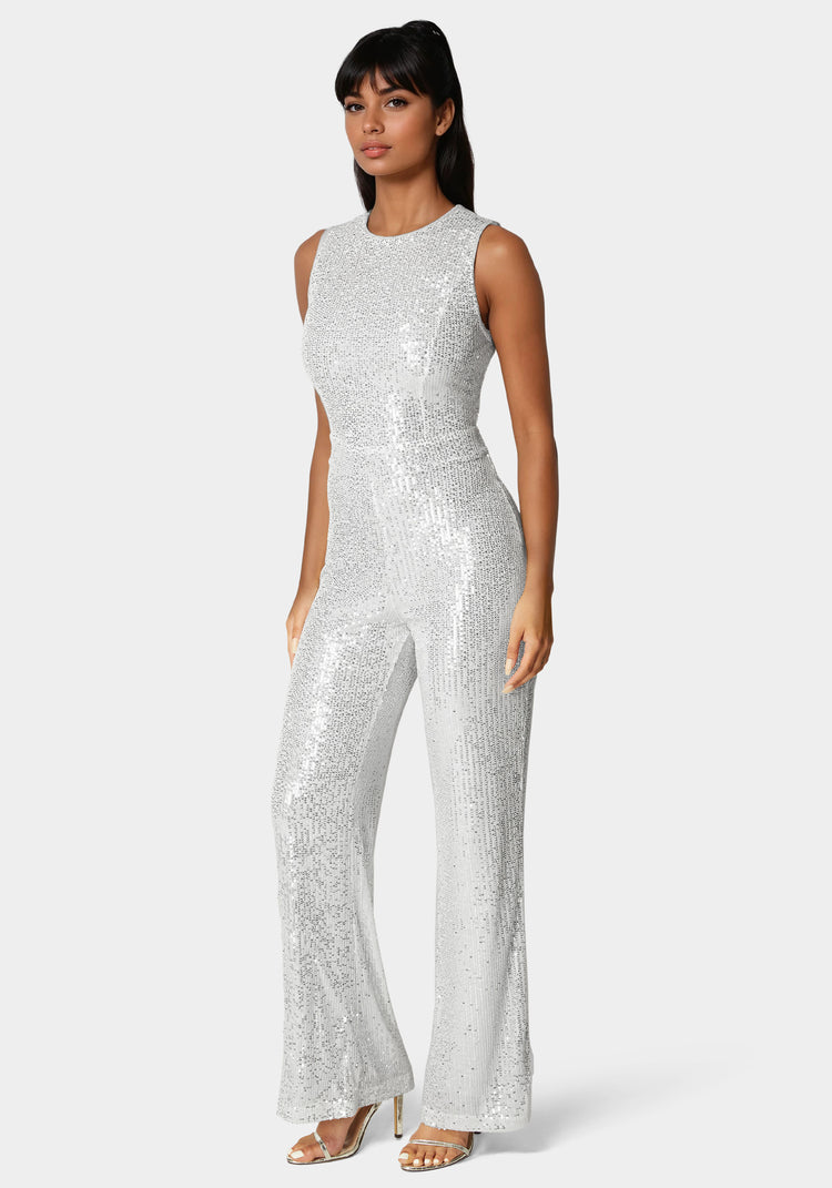 Bebe Sequin Jumpsuit