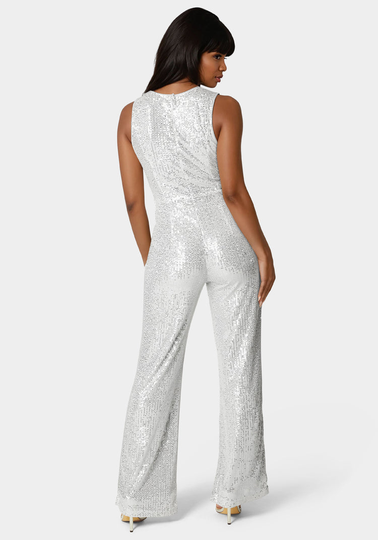 Bebe Sequin Jumpsuit