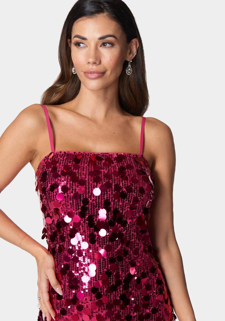 Bebe Sequin Midi Dress