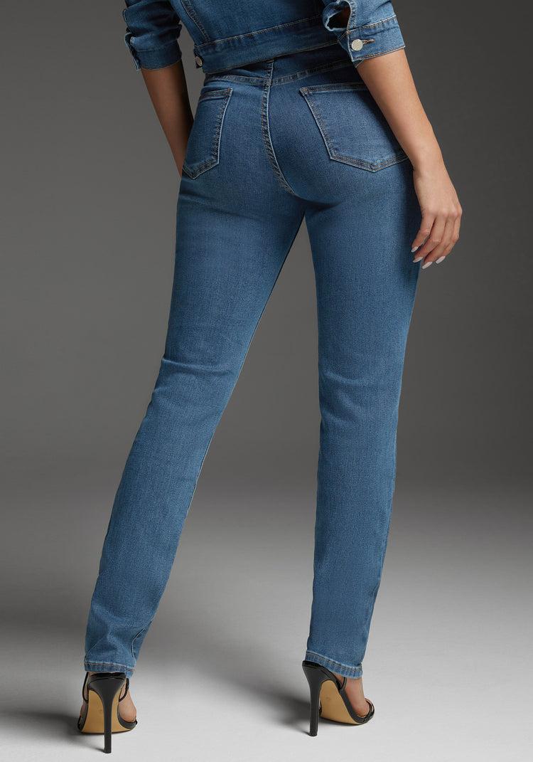 Bebe Bebe Slim Jean Embellished With Crystals By Swarovski