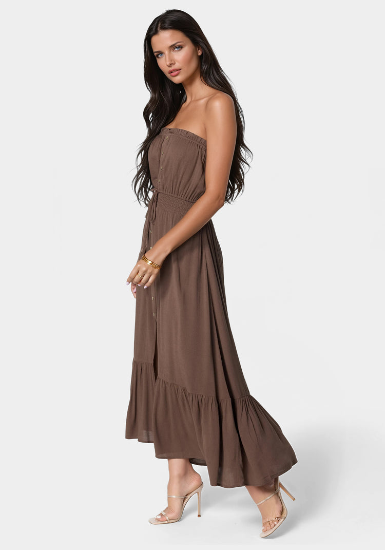 Bebe Strapless Maxi Dress