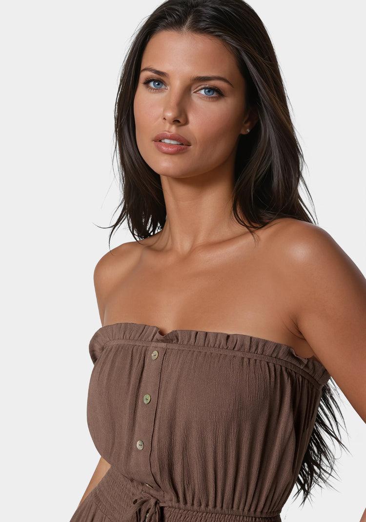 Bebe Strapless Maxi Dress