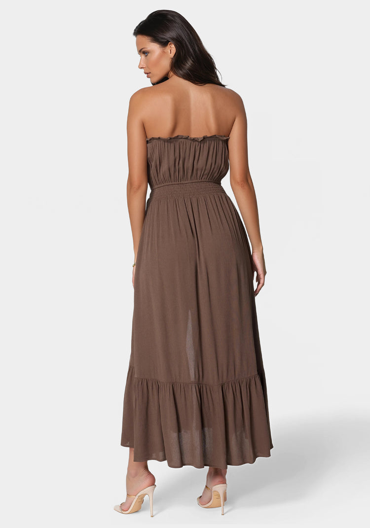 Bebe Strapless Maxi Dress