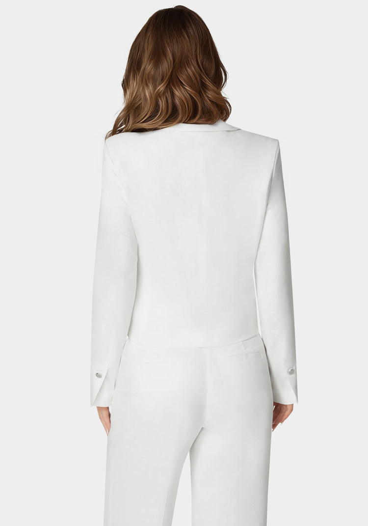 Bebe Tailored Linen Blazer