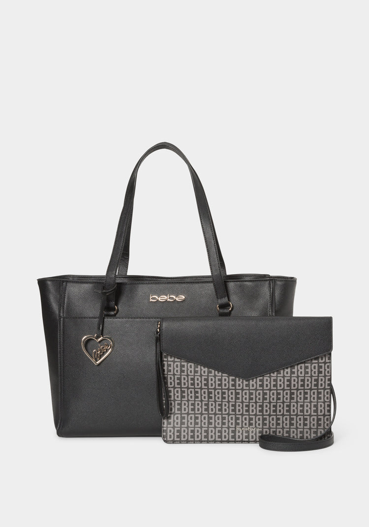 bebe Tanya Tote W/ Logo Pouch