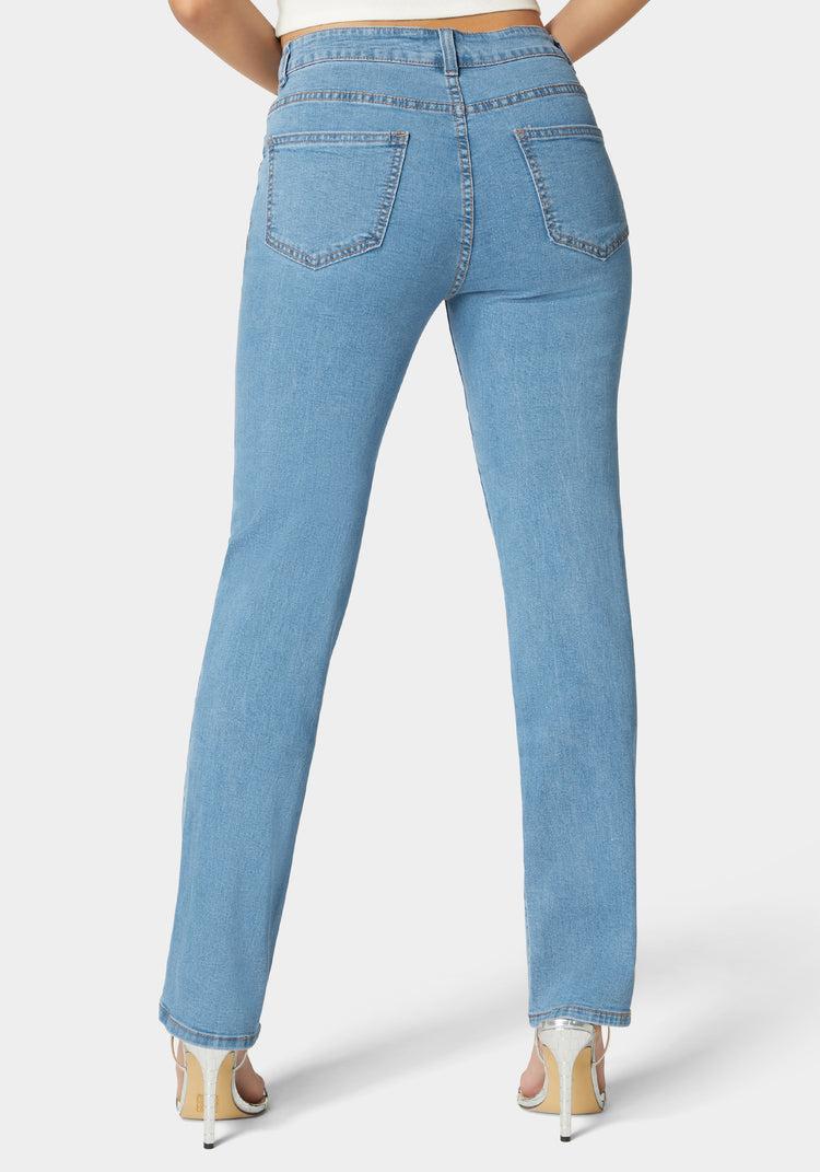 Bebe The Bling Slit Jean