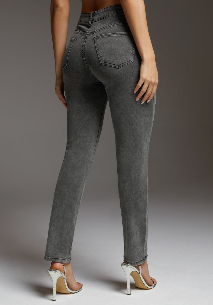 Bebe The Skinny With Rhinestone Details