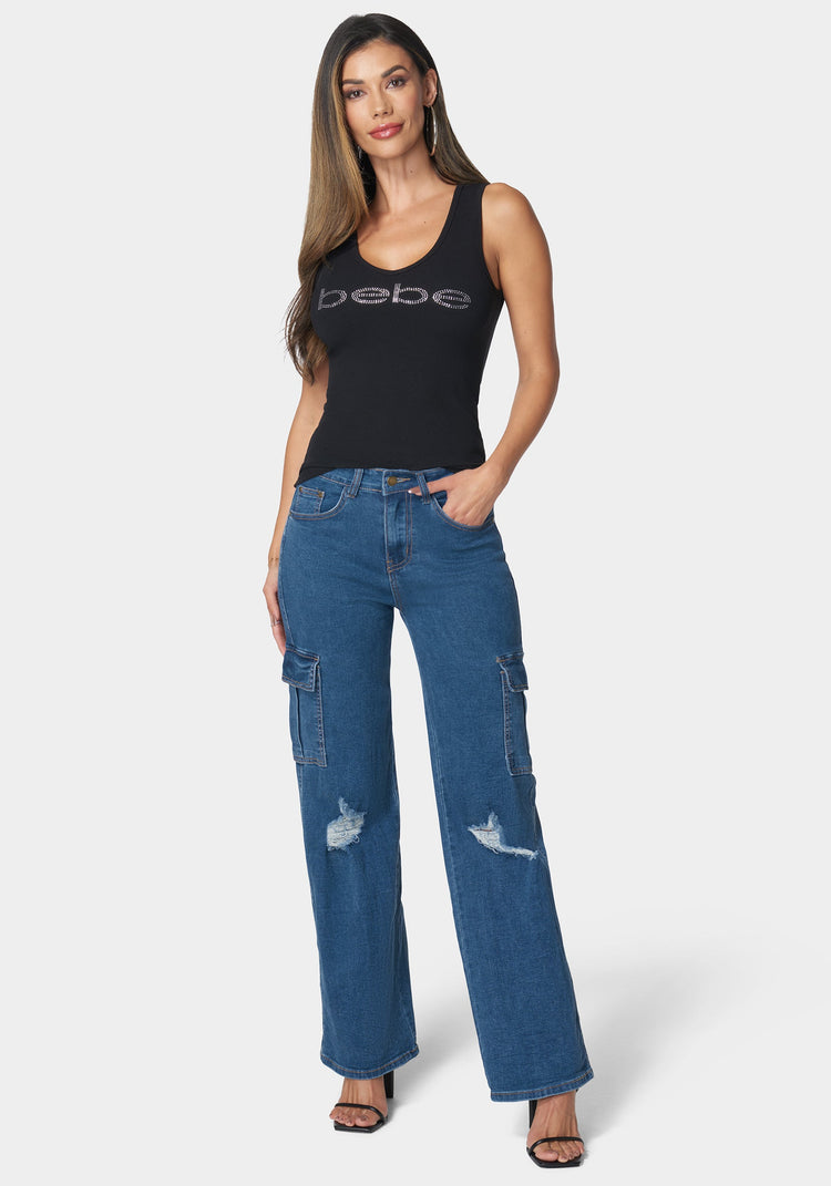 Bebe The Wide Leg Jean