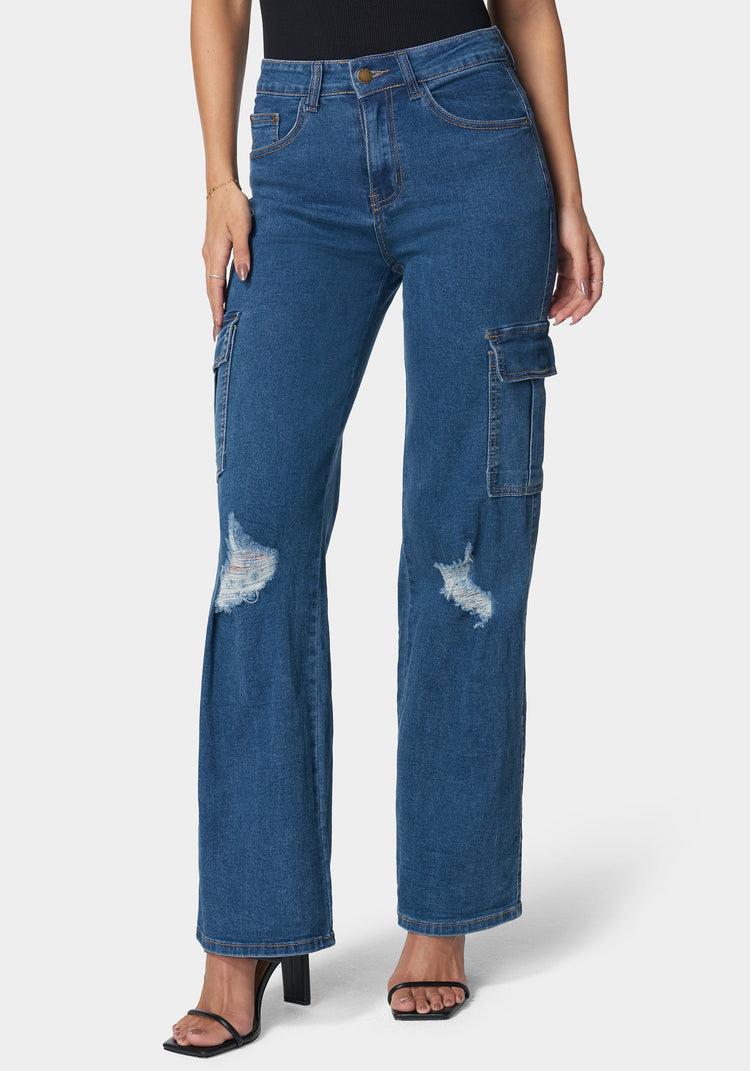 bebe The Wide Leg Jean