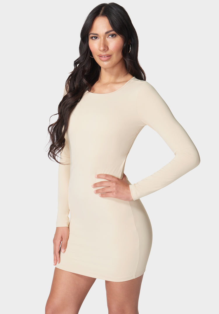 Bebe Tie Back Knit Mini Dress