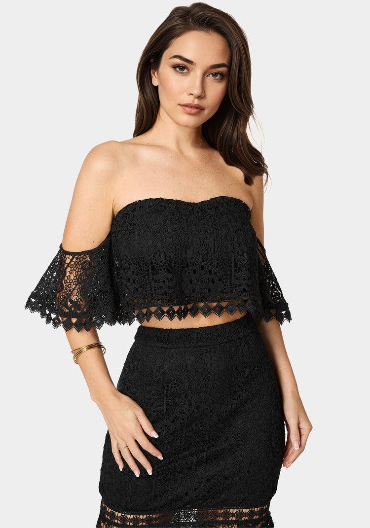 Bebe Two Piece Lace Dress