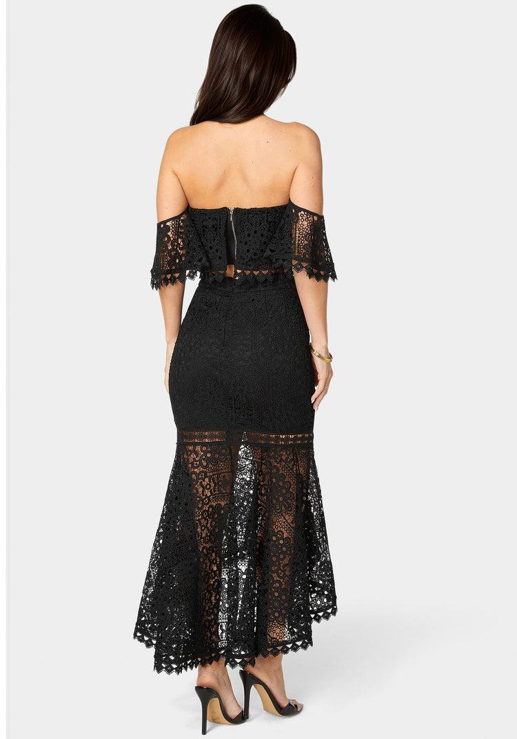 Bebe Two Piece Lace Dress