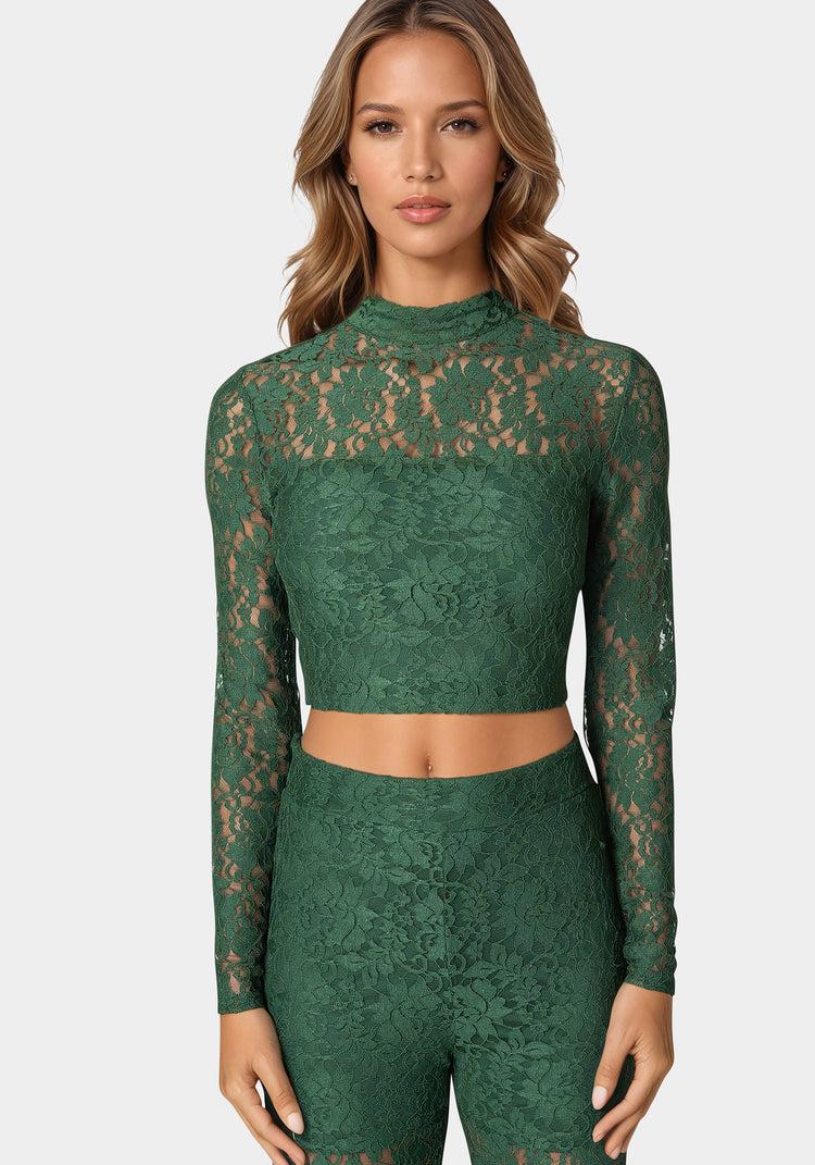 Bebe Two Piece Lace Jumpsuit