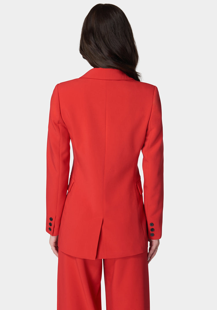 Bebe Woven Twill Boyfriend Jacket