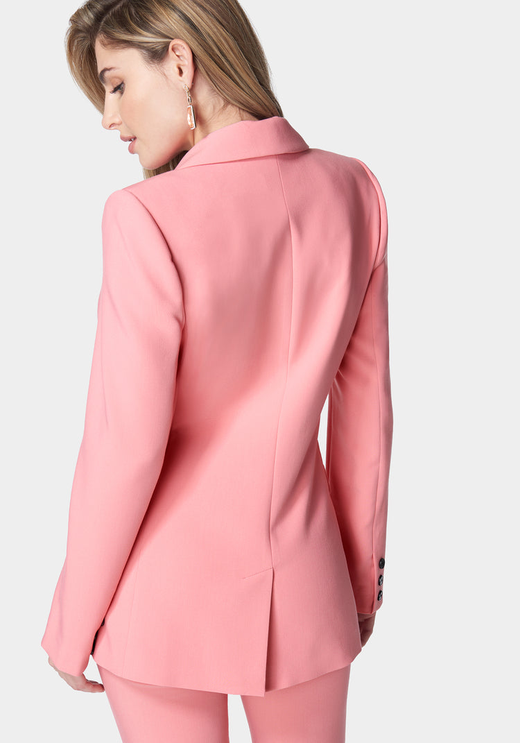 Bebe Woven Twill Boyfriend Jacket