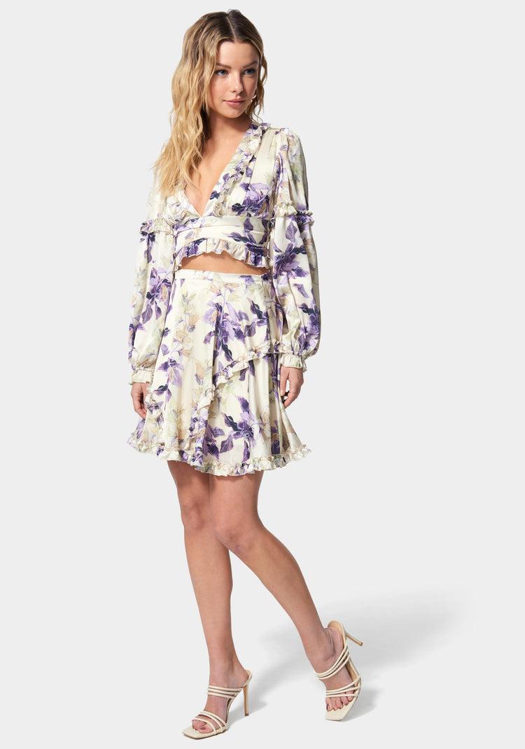 Bebe Yoryu Ruffle Skirt