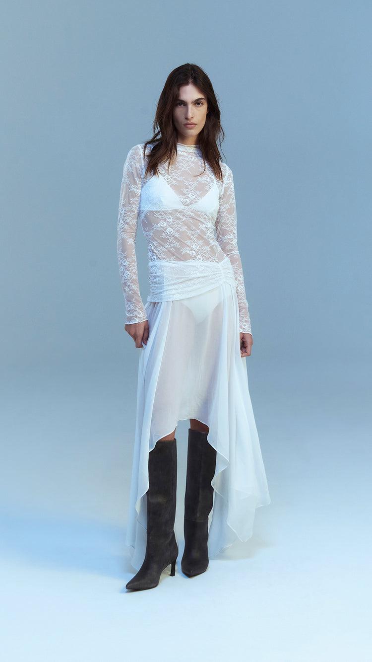Bec&bridge AUDREY ASYM MIDI DRESS
