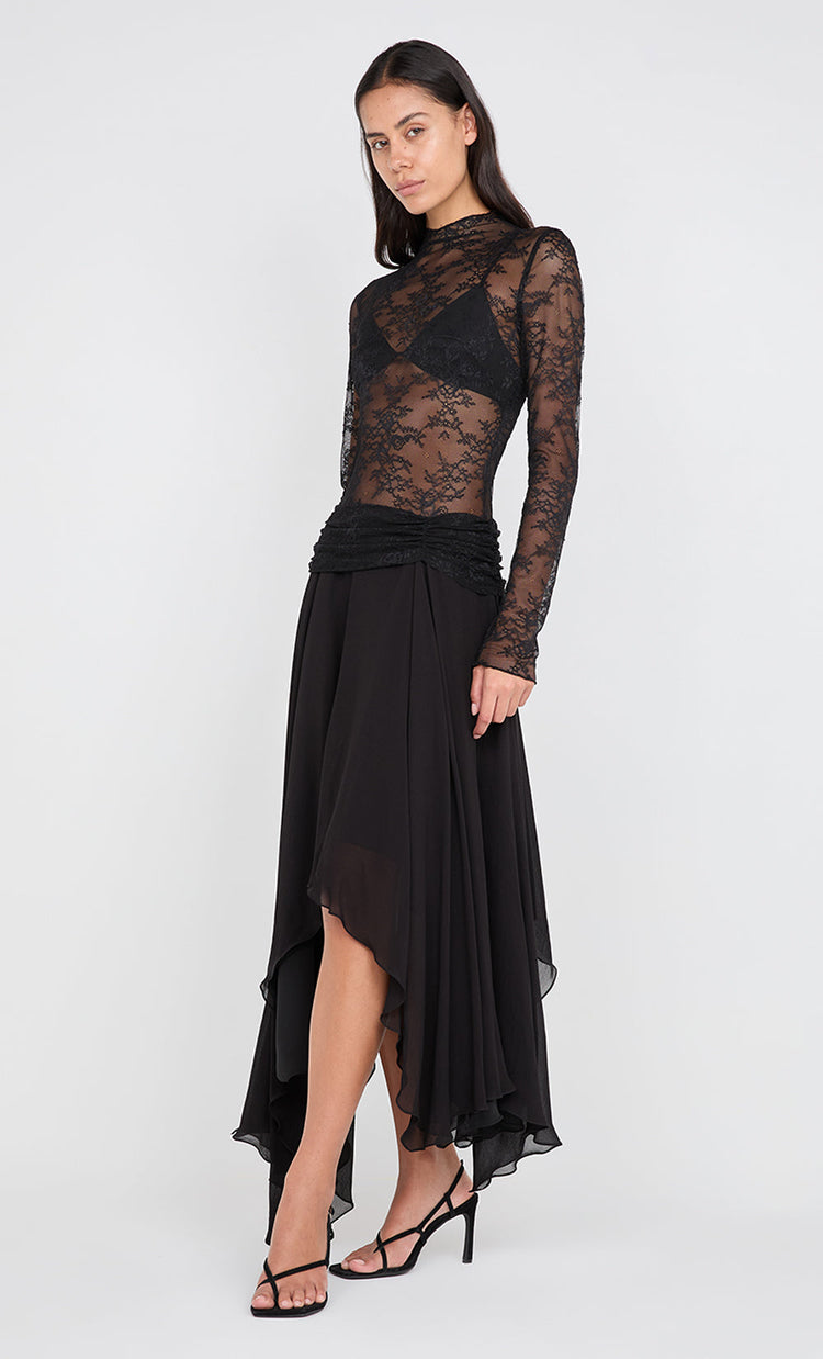 Bec&bridge AUDREY ASYM MIDI DRESS