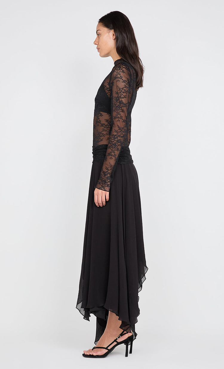 Bec&bridge AUDREY ASYM MIDI DRESS