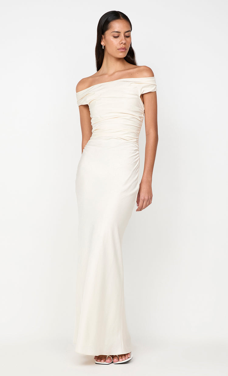 Bec&bridge ETERNITY OFF SHOULDER MAXI