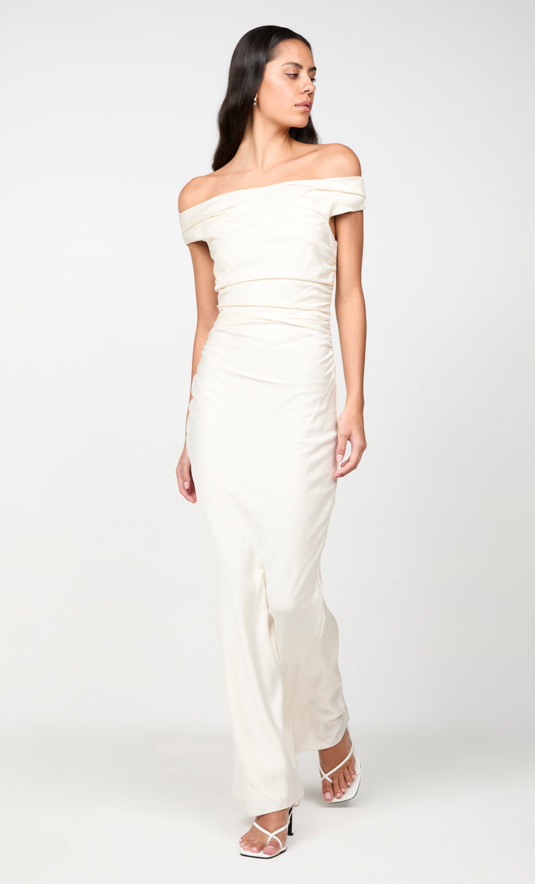 Bec&bridge ETERNITY OFF SHOULDER MAXI