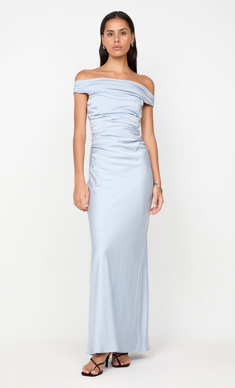 bec&bridge ETERNITY OFF SHOULDER MAXI