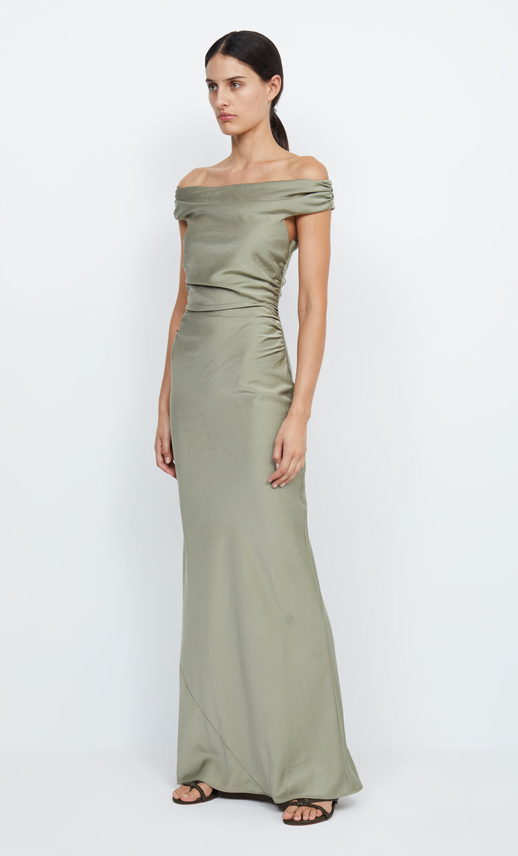 Bec&bridge ETERNITY OFF SHOULDER MAXI
