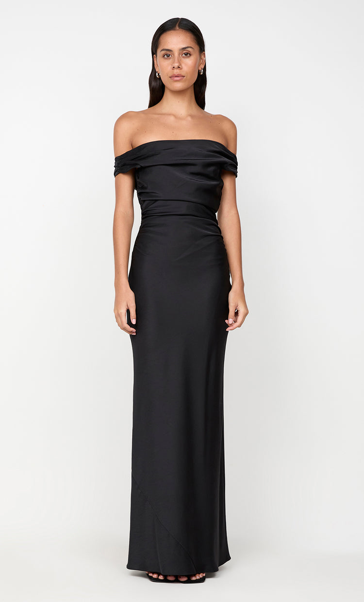 bec&bridge ETERNITY OFF SHOULDER MAXI