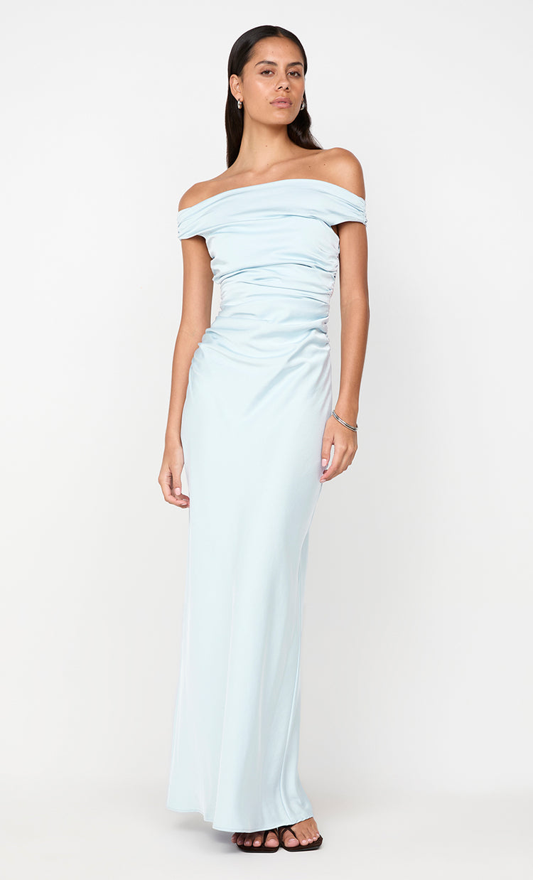 bec&bridge ETERNITY OFF SHOULDER MAXI