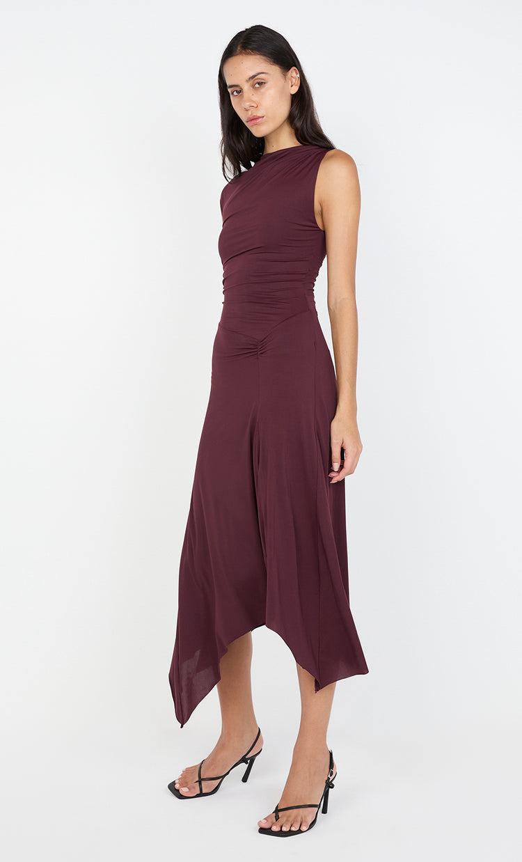 Bec&bridge NARA ASYM MIDI DRESS