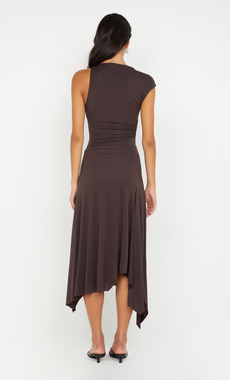 Bec&bridge NARA ASYM MIDI DRESS
