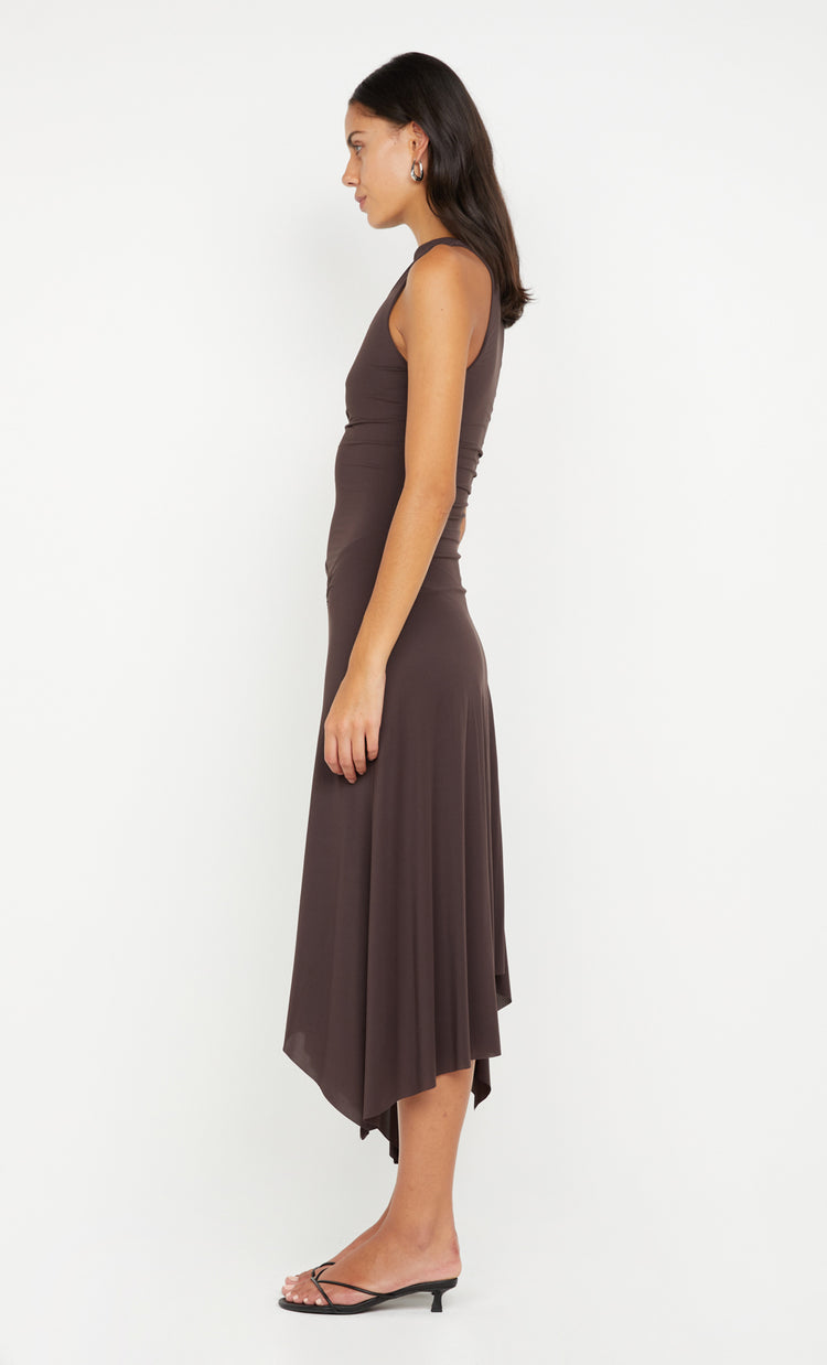 Bec&bridge NARA ASYM MIDI DRESS