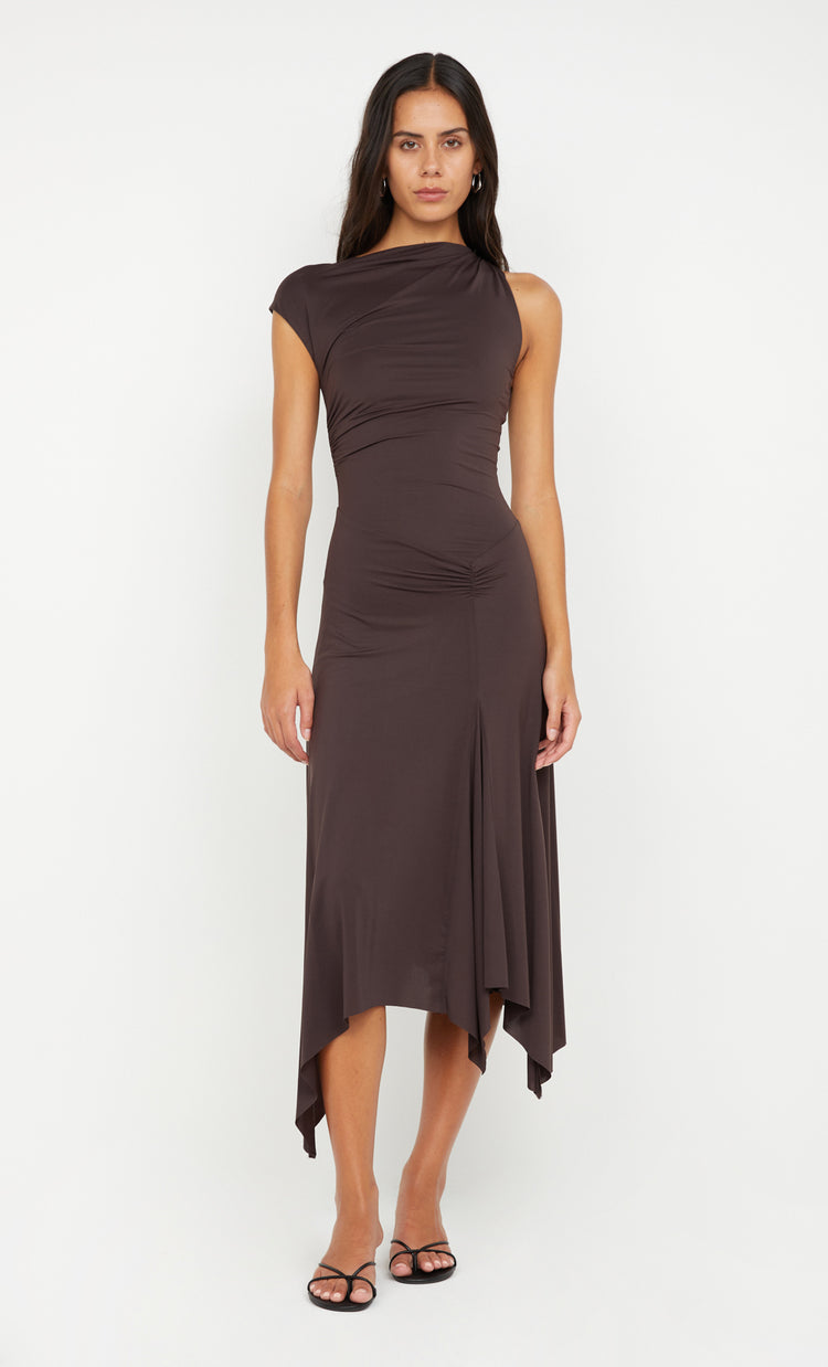 bec&bridge NARA ASYM MIDI DRESS