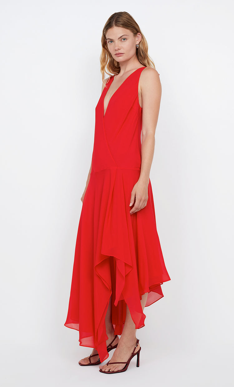 Bec&bridge RHONE WRAP ASYM DRESS