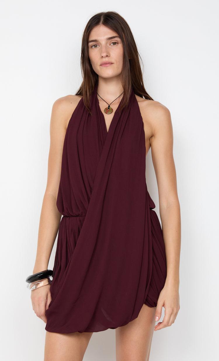 Bec&bridge ROCHELLE DRAPE MINI DRESS