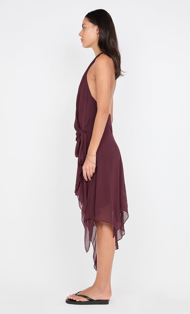 Bec&bridge ROCHELLE WRAP MIDI DRESS
