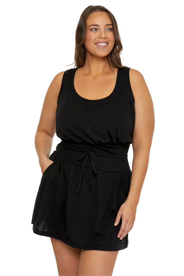 Becca By Rebecca Virtue BEACH DATE DRESS BLACK