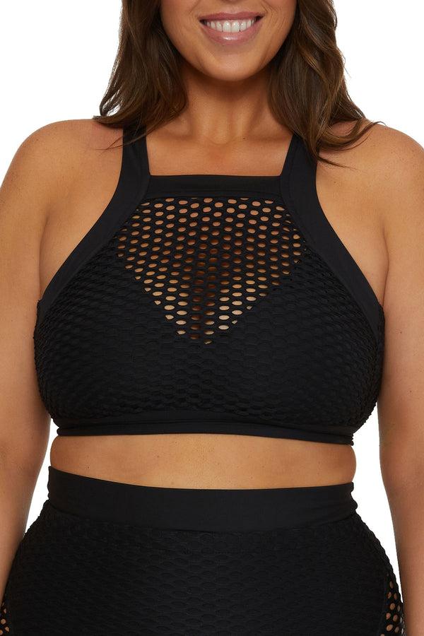 Becca By Rebecca Virtue CASTAWAY HIGH NECK BLACK