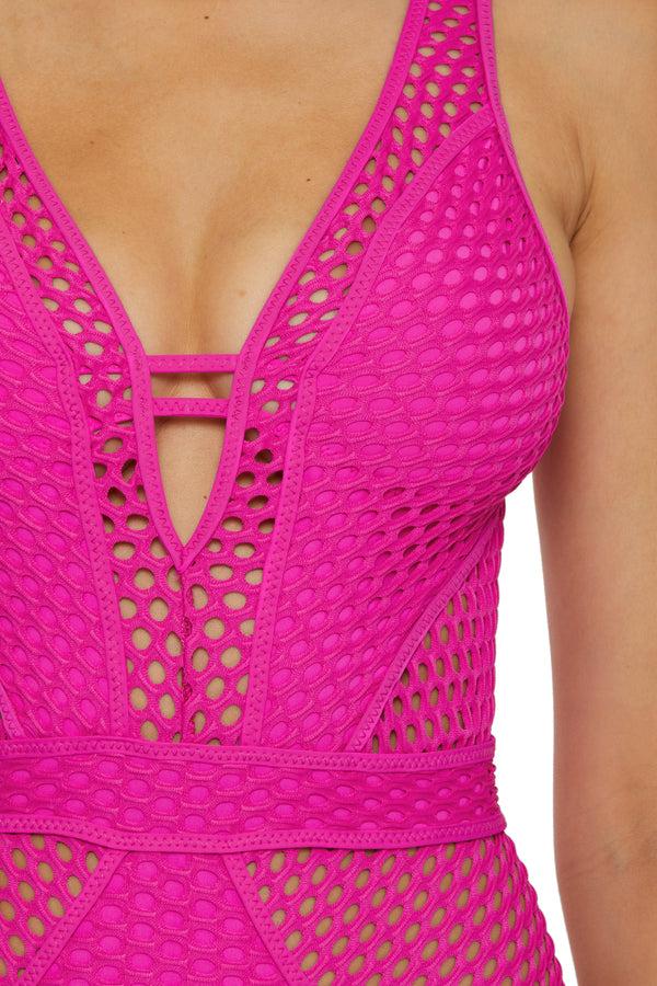 Becca By Rebecca Virtue CASTAWAY PLUNGE 1PC AZALEA