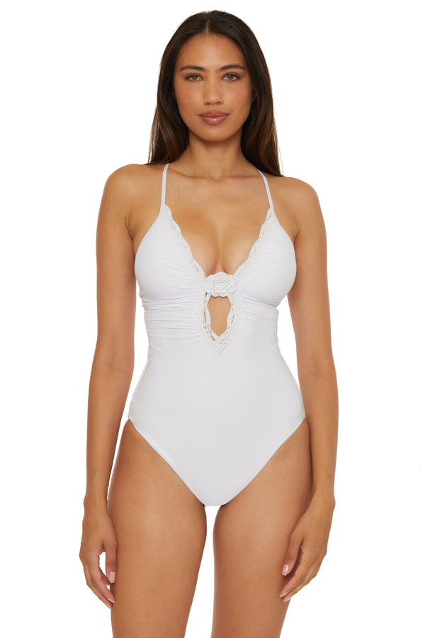 Becca By Rebecca Virtue COLETTE PLUNGE 1PC WHITE
