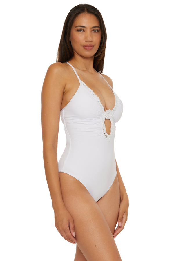 Becca By Rebecca Virtue COLETTE PLUNGE 1PC WHITE