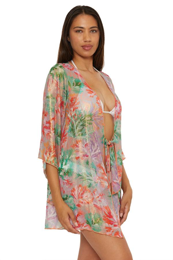 Becca By Rebecca Virtue CORAL REEF TUNIC MULTI