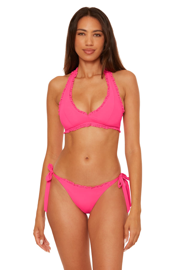 Becca By Rebecca Virtue FRILLS TIE SIDE PANT PUNCH