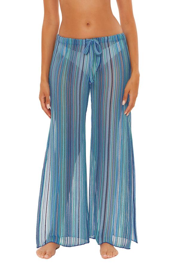 Becca By Rebecca Virtue SEASIDE SLIT PANT OCEAN